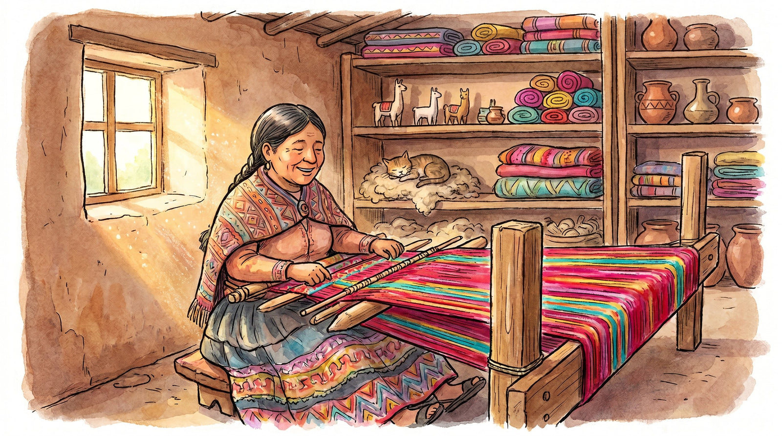 L'atelier de Maria à Cusco