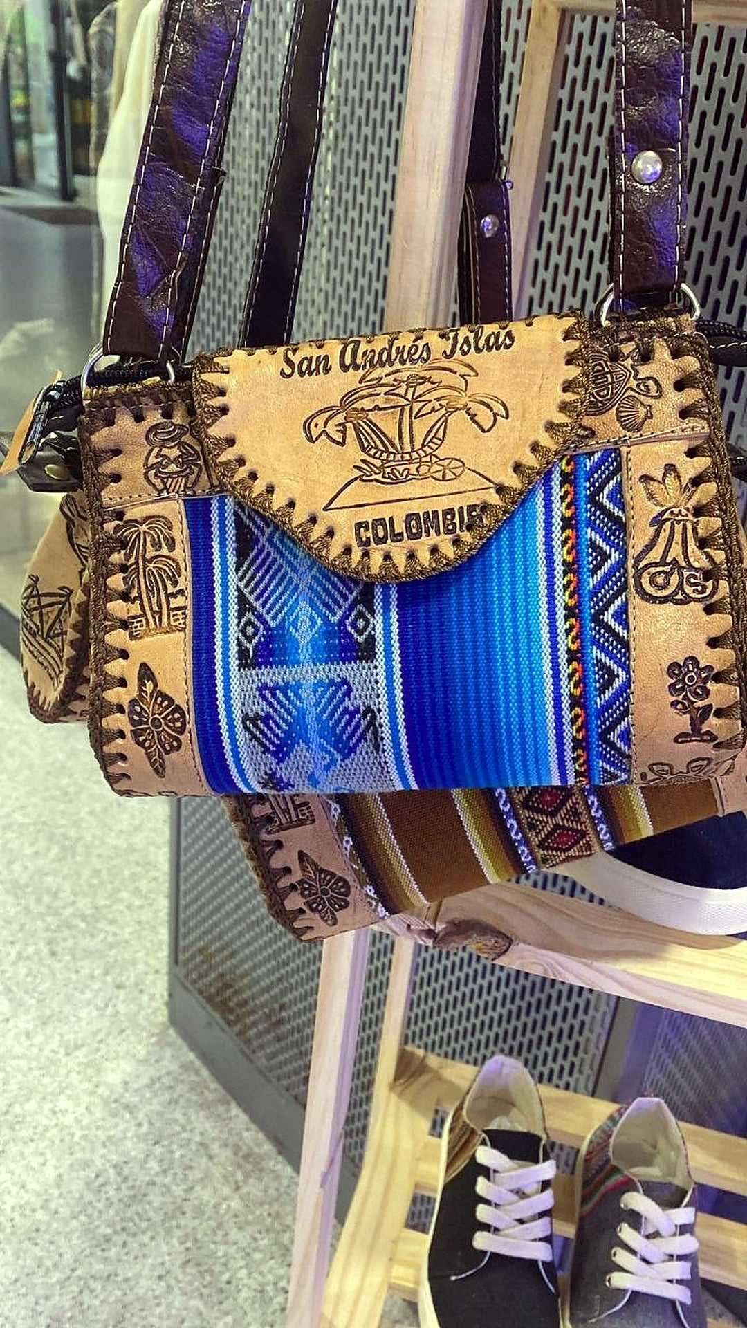 Sac à main Inkao Bleu San Andrés — Photo 3