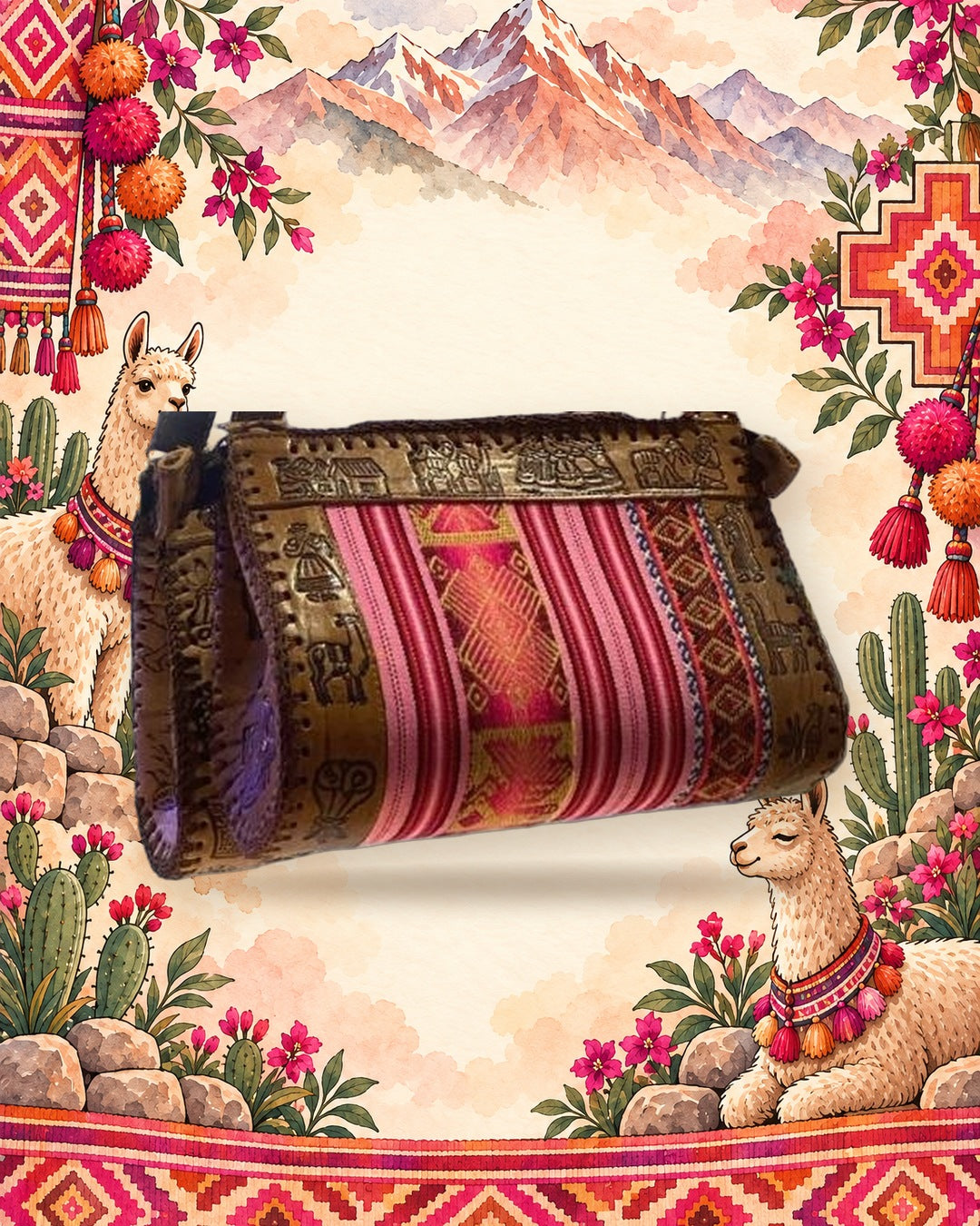 Sac à main Inkao Rose sans rabat — Photo 2