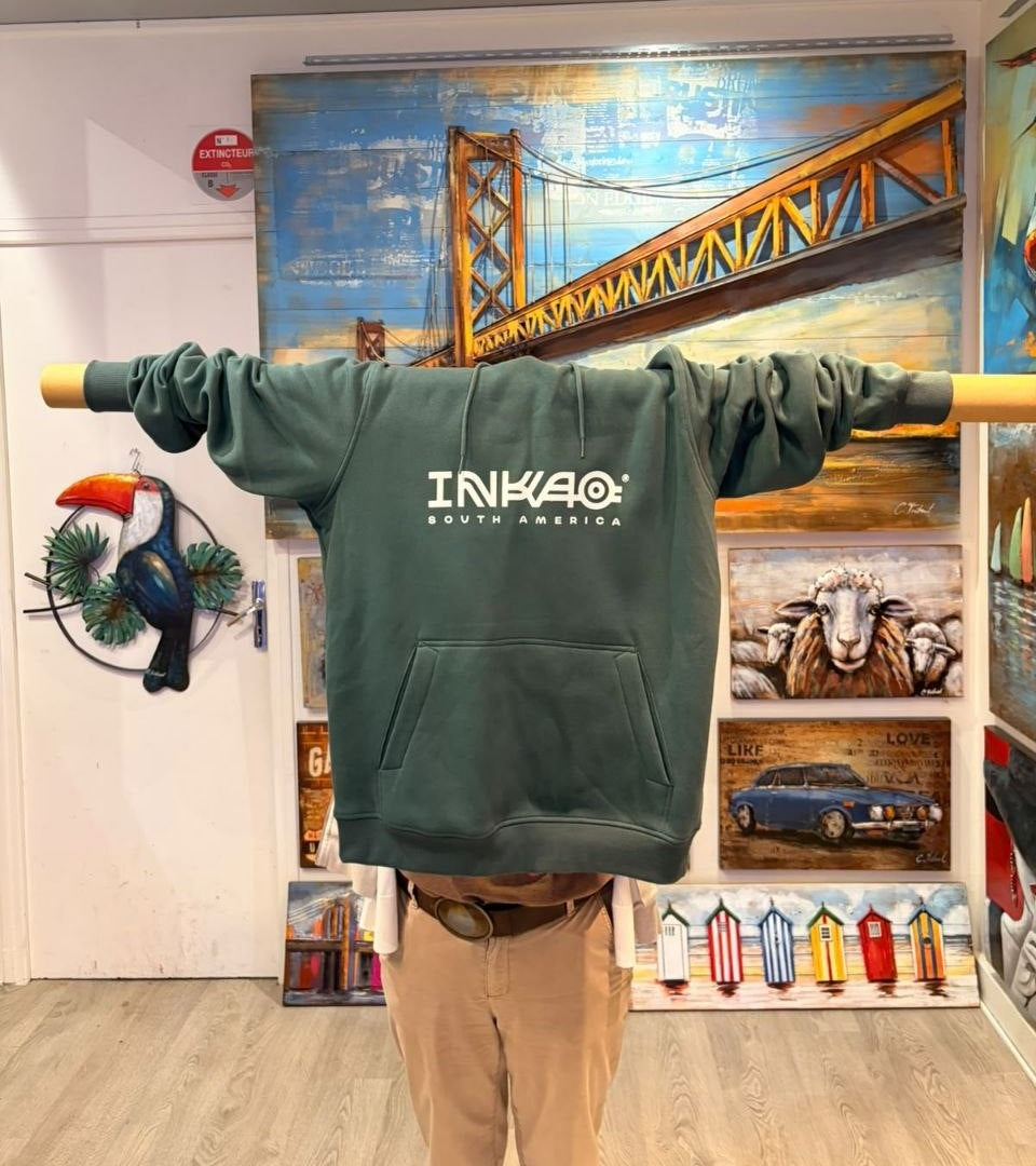 Sweat à capuche Inkao Collector vert sapin — Photo 2